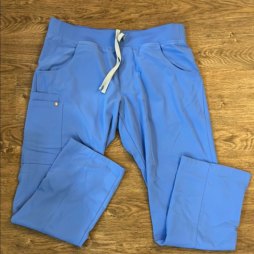 Figs Ciel Blue Scrub Pants